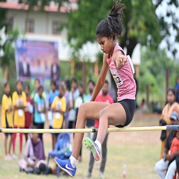 Miss P. Yashvitha, Athlete got selected to represent India in the 3rd Asian youth Games (Athletics, High jump) to be held at Bahrain.